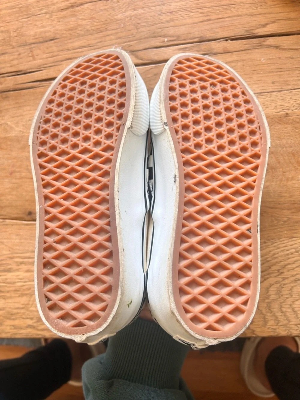 C- Vans unisex Checkerboard Slip-On in Black and White checkered